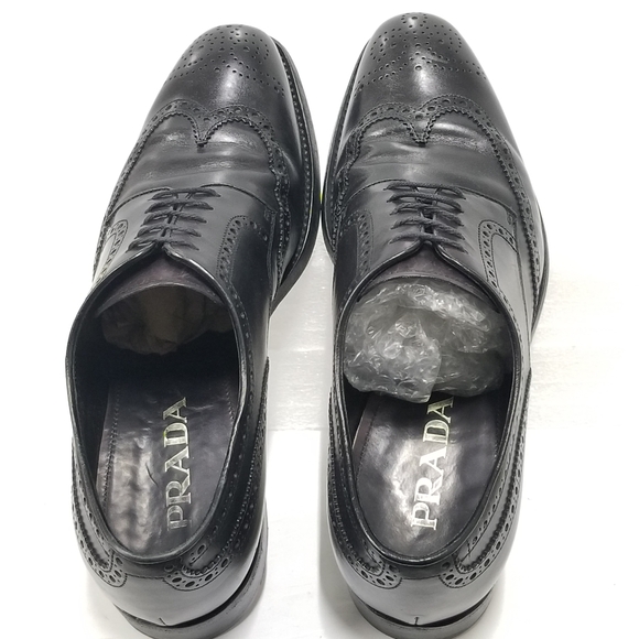 Luxury PRADA  Laced up Brogue Oxford dress shoes - Picture 10 of 16